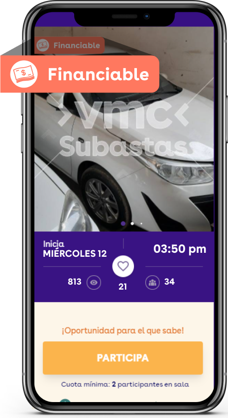 Celular financiable de referencia
